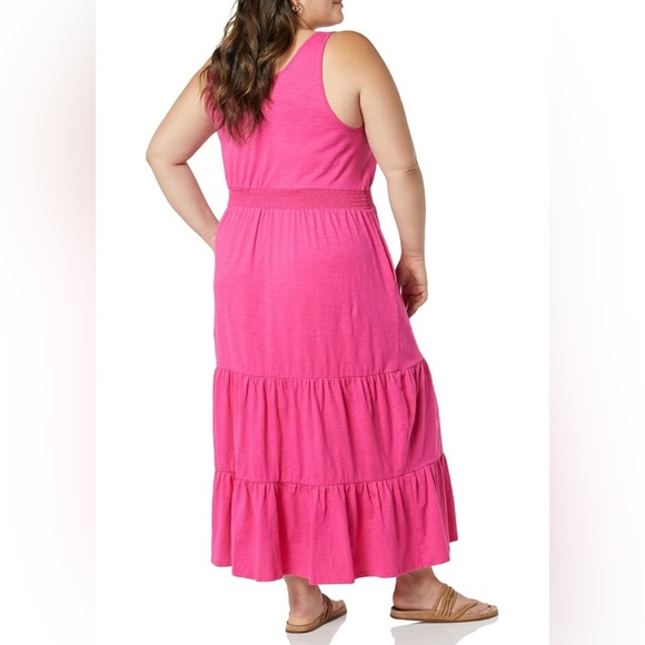 NWT Amazon Essentials Sleeveless Elastic Waist Summer Maxi Dress Size Small - Picture 2 of 5